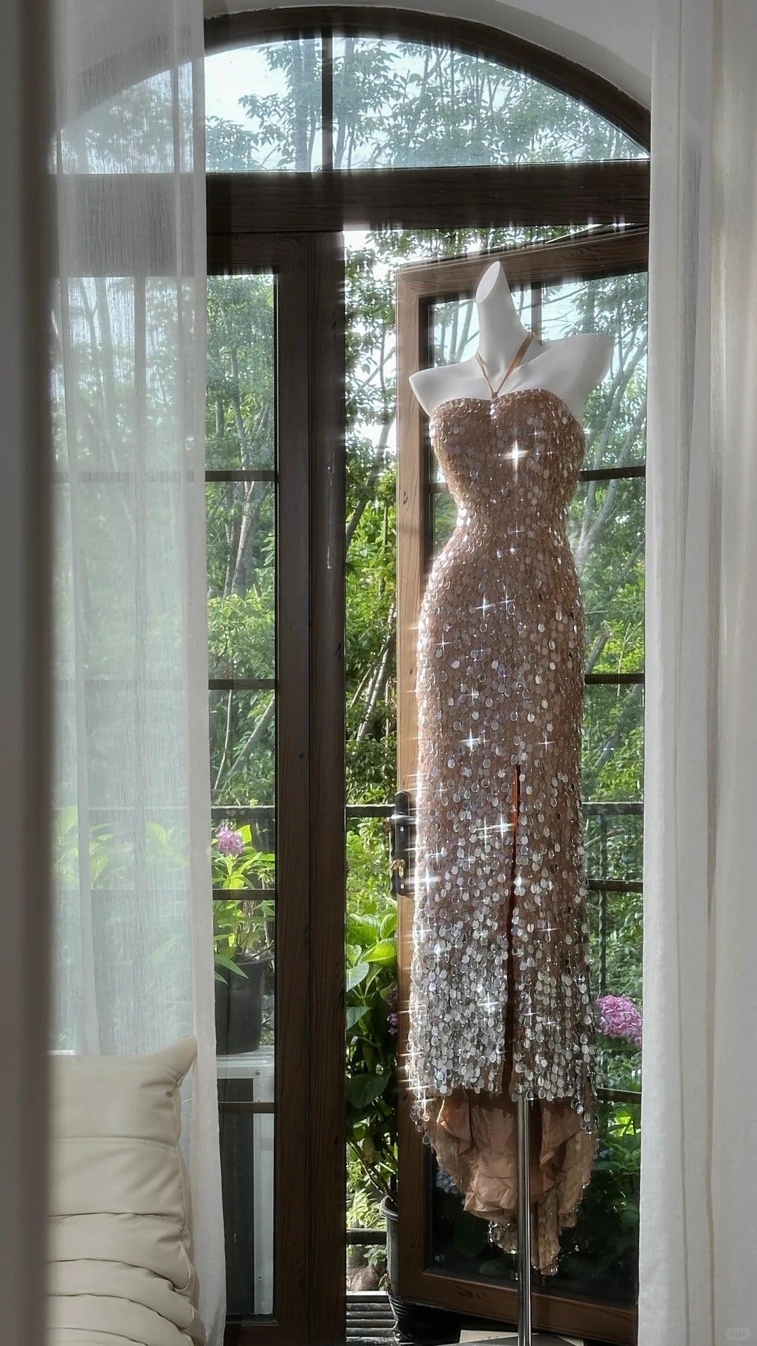 Stunning Halter Neck Sheath Sequin Long Prom Dresses Formal Elegant Evening Gowns ED02989