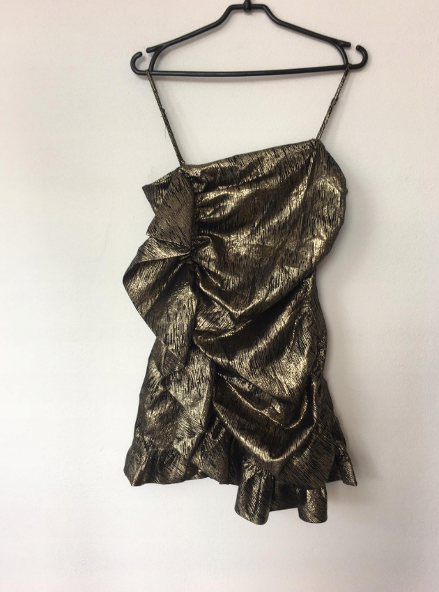 Fashion Black Gold Strapless Bodycon Short Party Dress Sexy Homecoming Dress ED03240