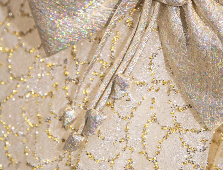 A-line off-shoulder satin tulle sequin long prom dress, evening dress ED0968