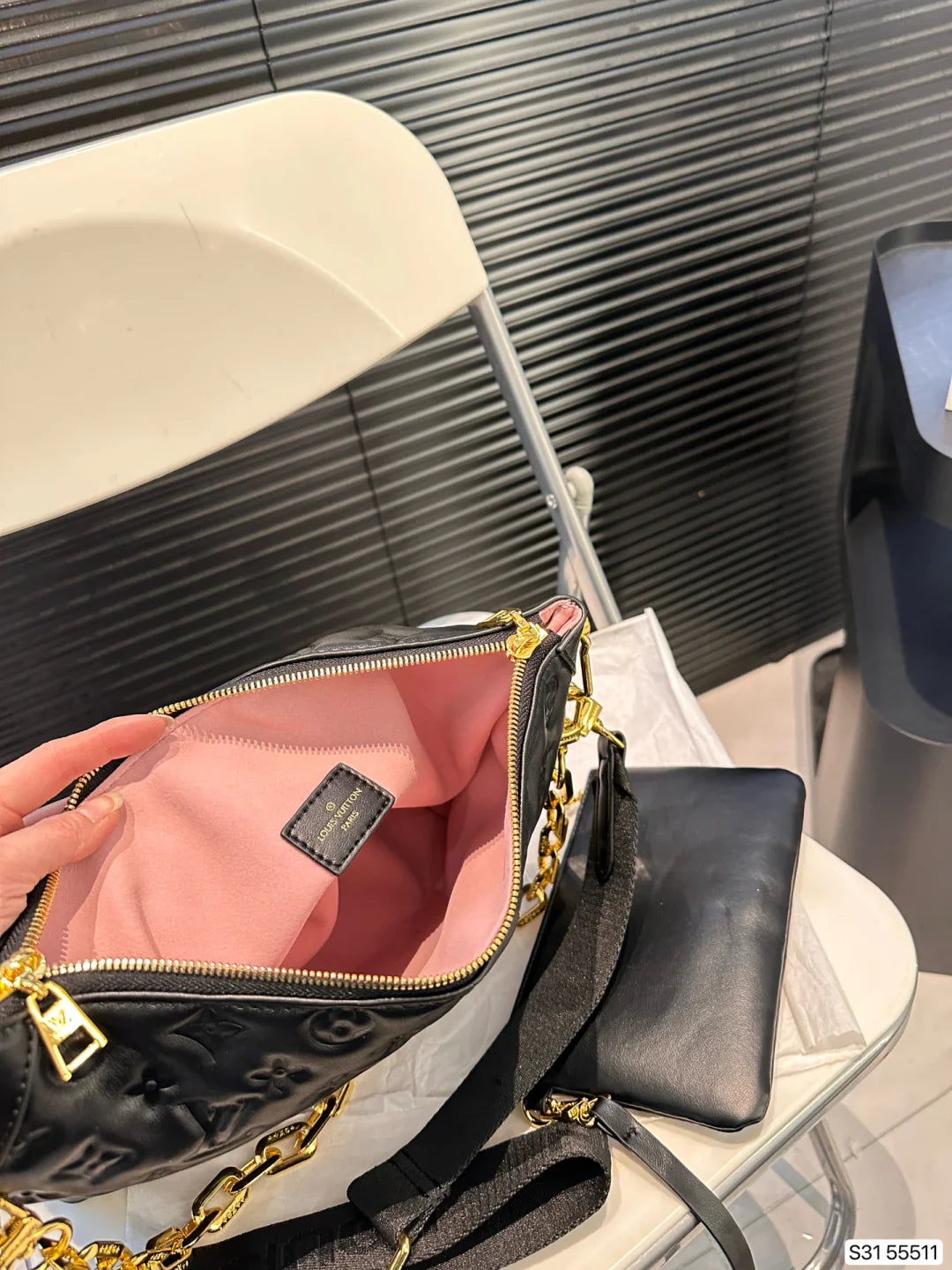 Louis Vuitton LV Shoulder Bag Chunky Chain Shoulder Strap Detachable Tote Bag