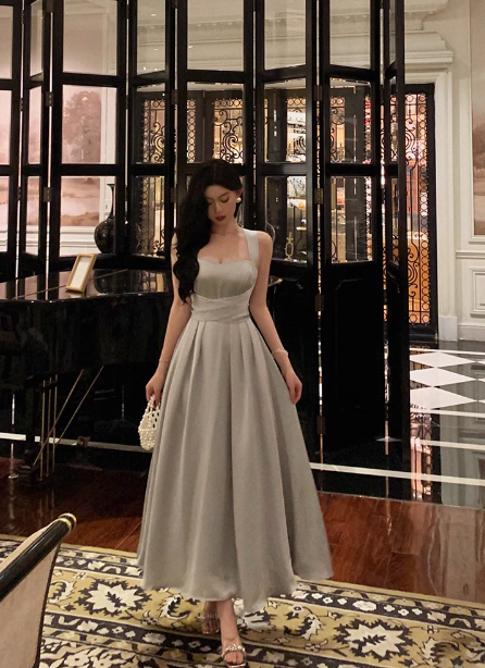 Pretty A Line Straps Satin 18th Birthday Dress Party Outfits Birthday Outfits For Womens DP0170