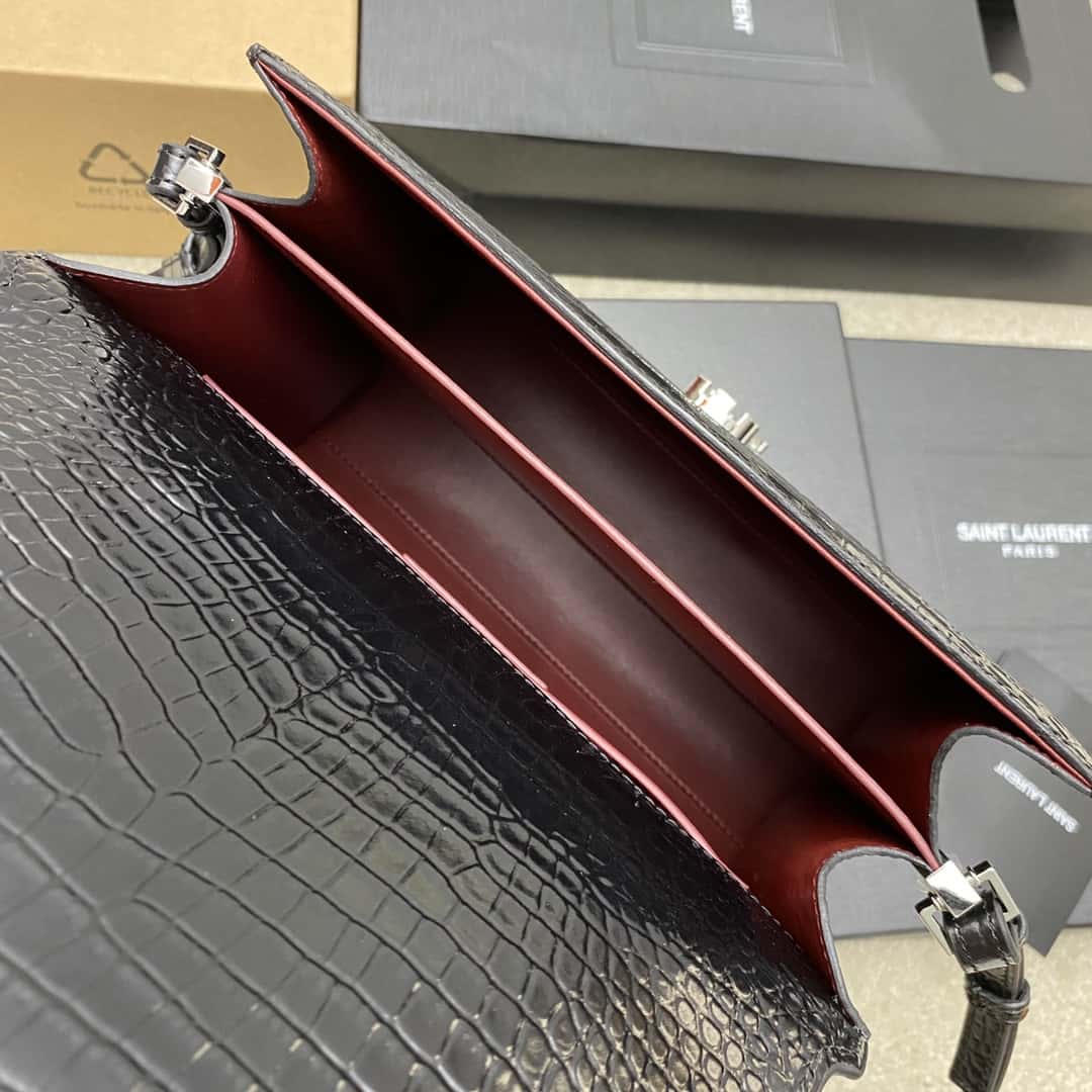 Authentic Saint Laurent CASSANDRA Top Handle Bag 578000 24×20x11cm