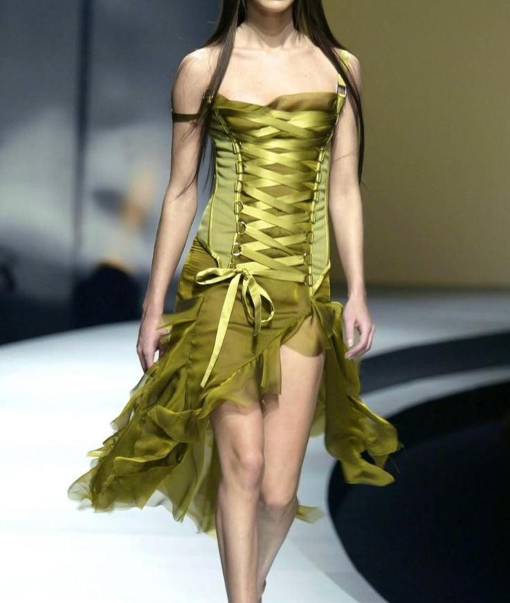 Stunning Sheath Spaghetti Strap Green Chiffon Satin Prom Dress Evening Dress SH2262