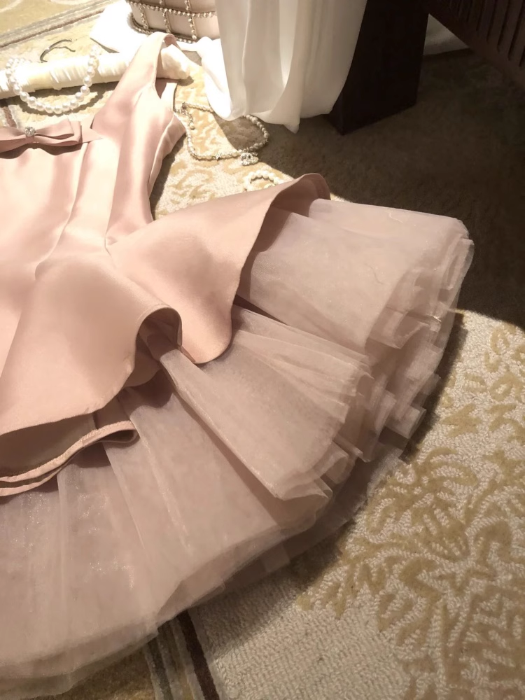 Sweet Pink Satin A Line Short Birthday Dress Homecoming Dress S213