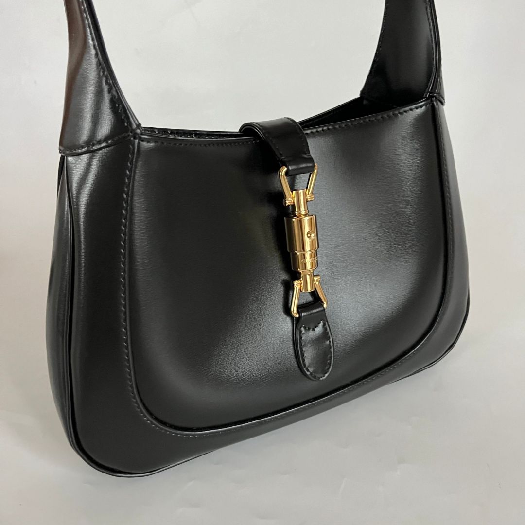Gucci Jackie 1961 small leather shoulder black bag