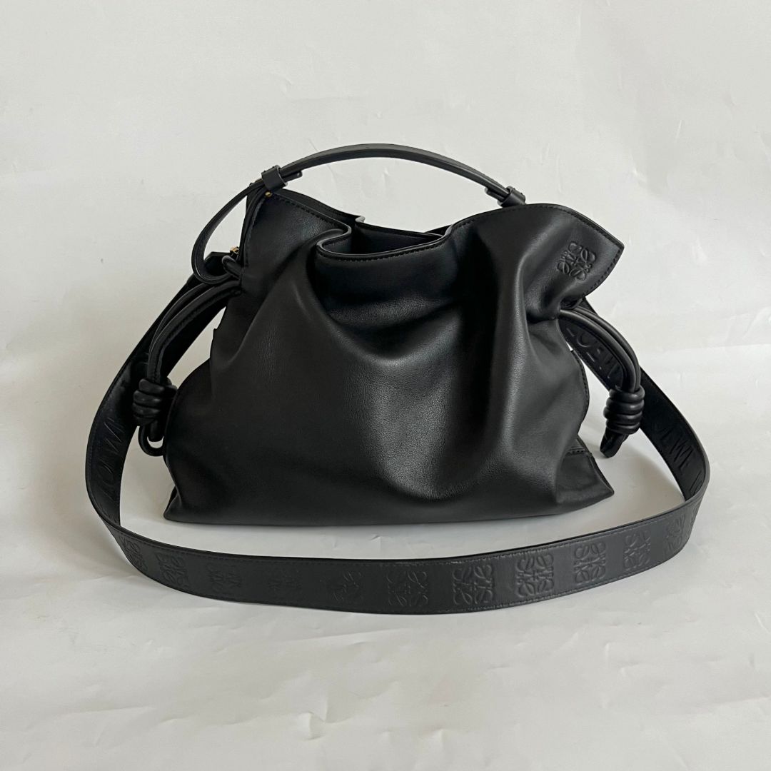 Loewe Shoulder Small Flamenco Bag with Anagram + logo strap