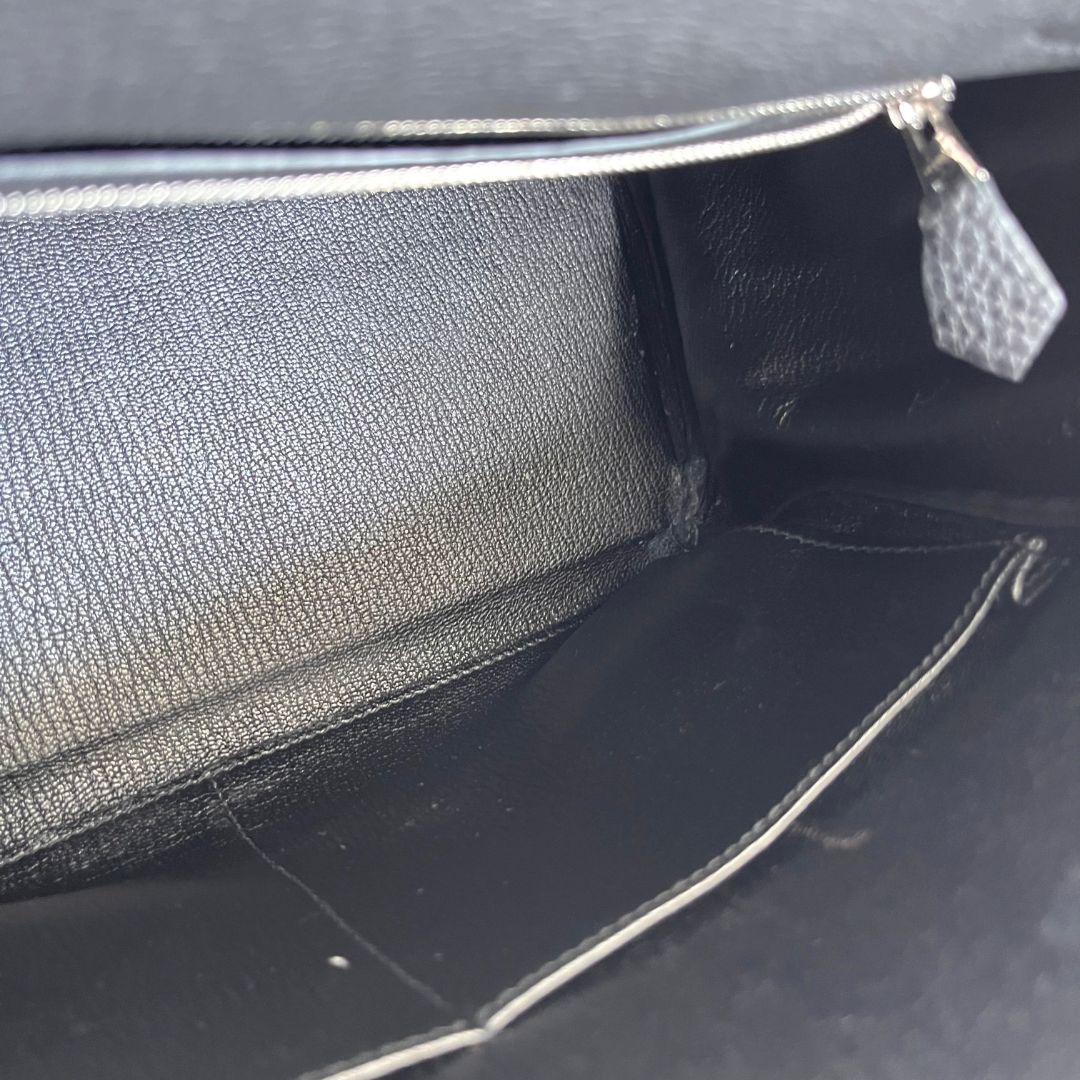 Hermès Kelly 28 Togo Black Leather Bag