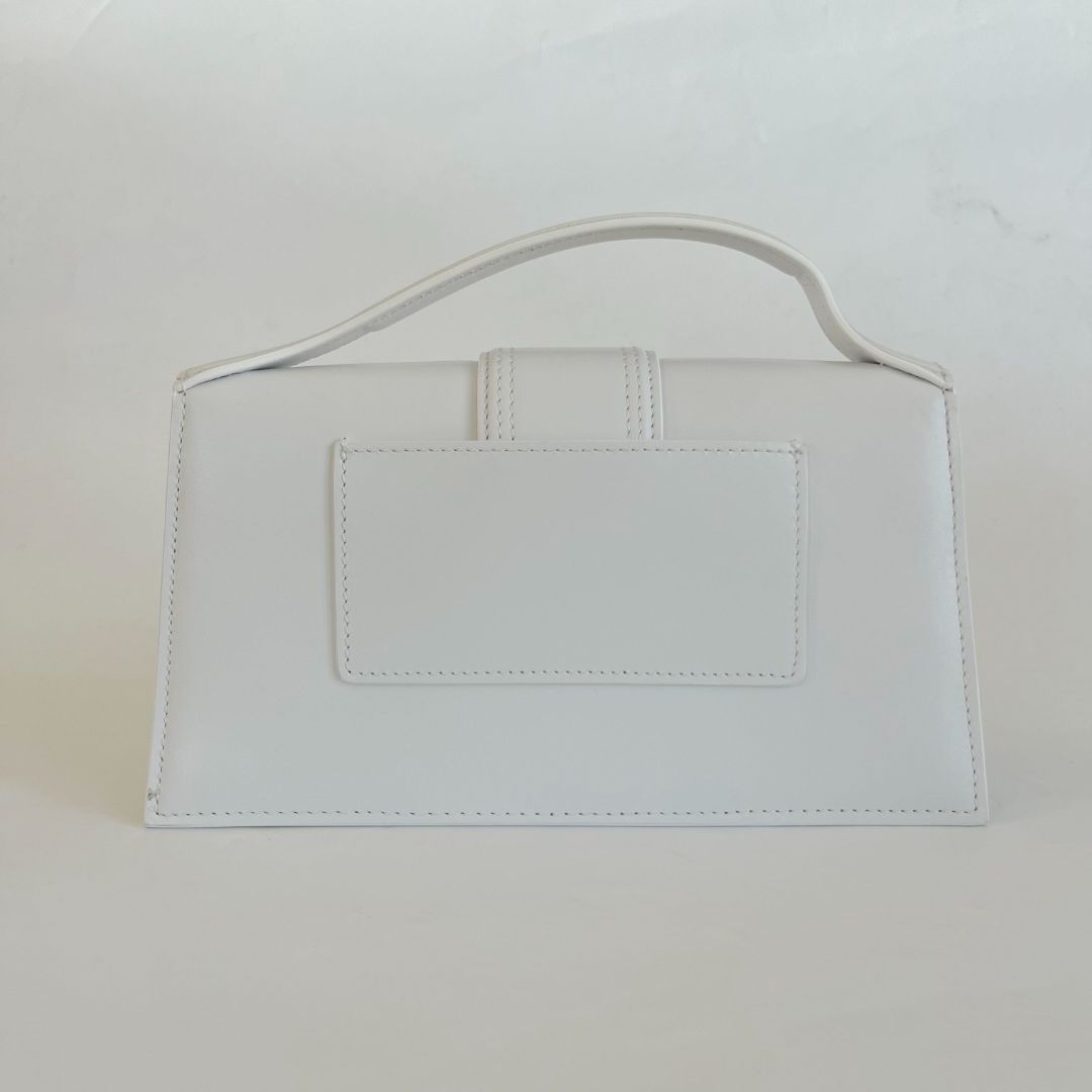 Jacquemus Le Bambino white leather shoulder bag
