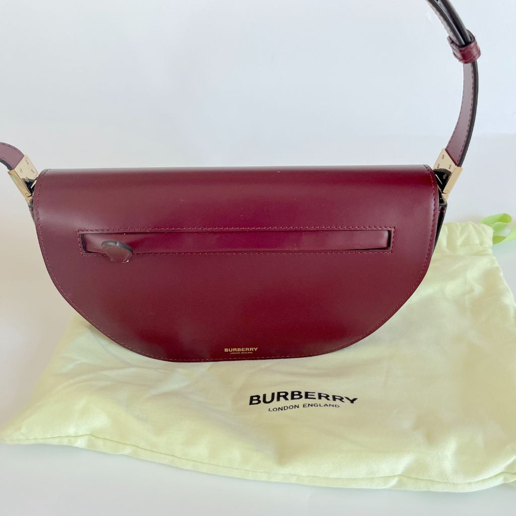 Burberry Leather Small Olympia Bag