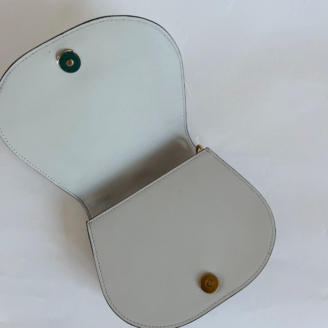 Chloe Grey Leather/Suede Small Nile Bracelet bag