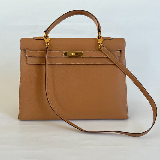 Hermès  Sellier Kelly 35 Gold Bag