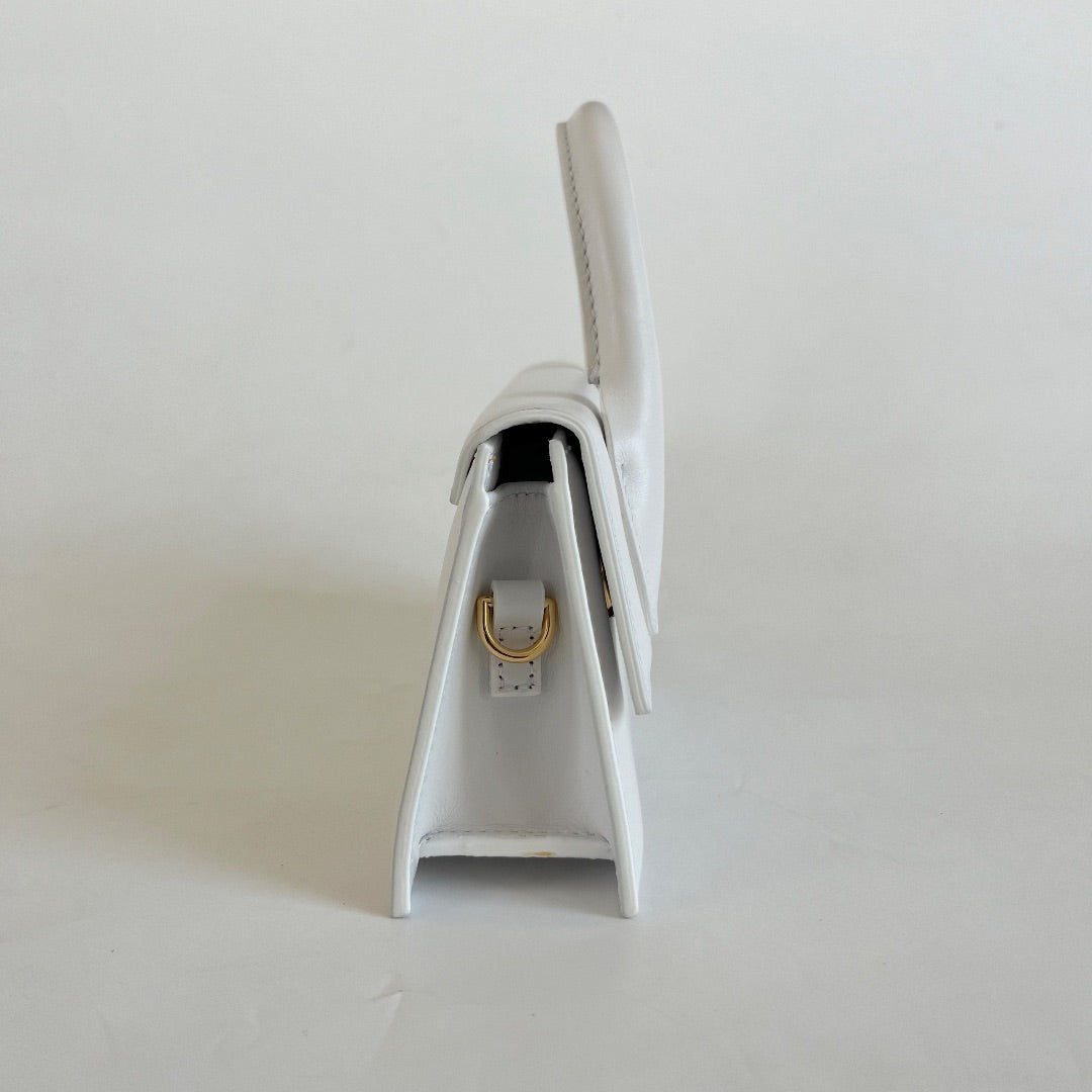 Jacquemus Le Chiquito Long White Bag in Leather.