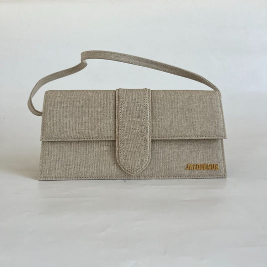Jacquemus Le Grand Bambino woven-blend top-handle bag