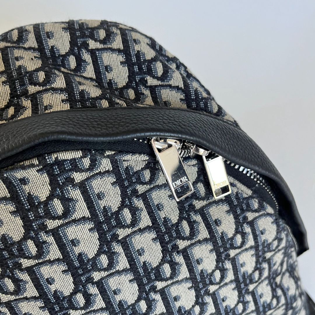 Dior Grey Oblique Rider Backpack