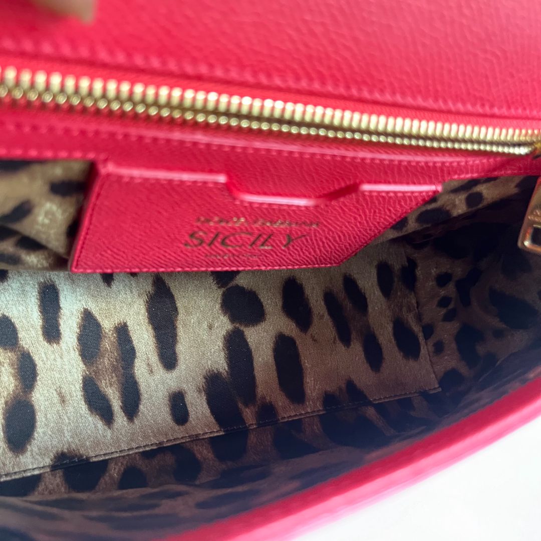 Dolce & Gabbana Peach Medium Sicily Bag