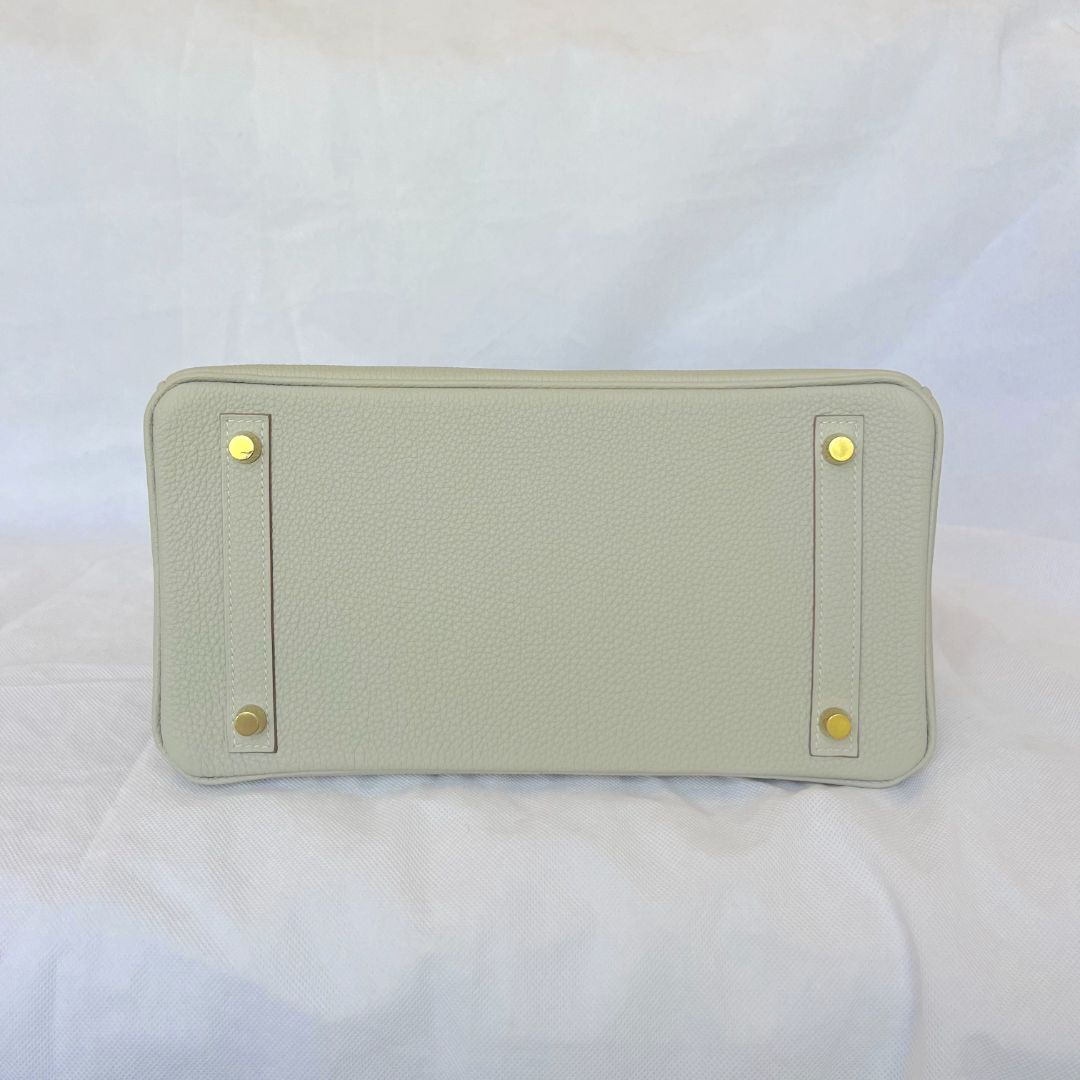 Hermes Gris Perle GHW Birkin 30 Touch Togo /Alli Missi Mat Bag, 30