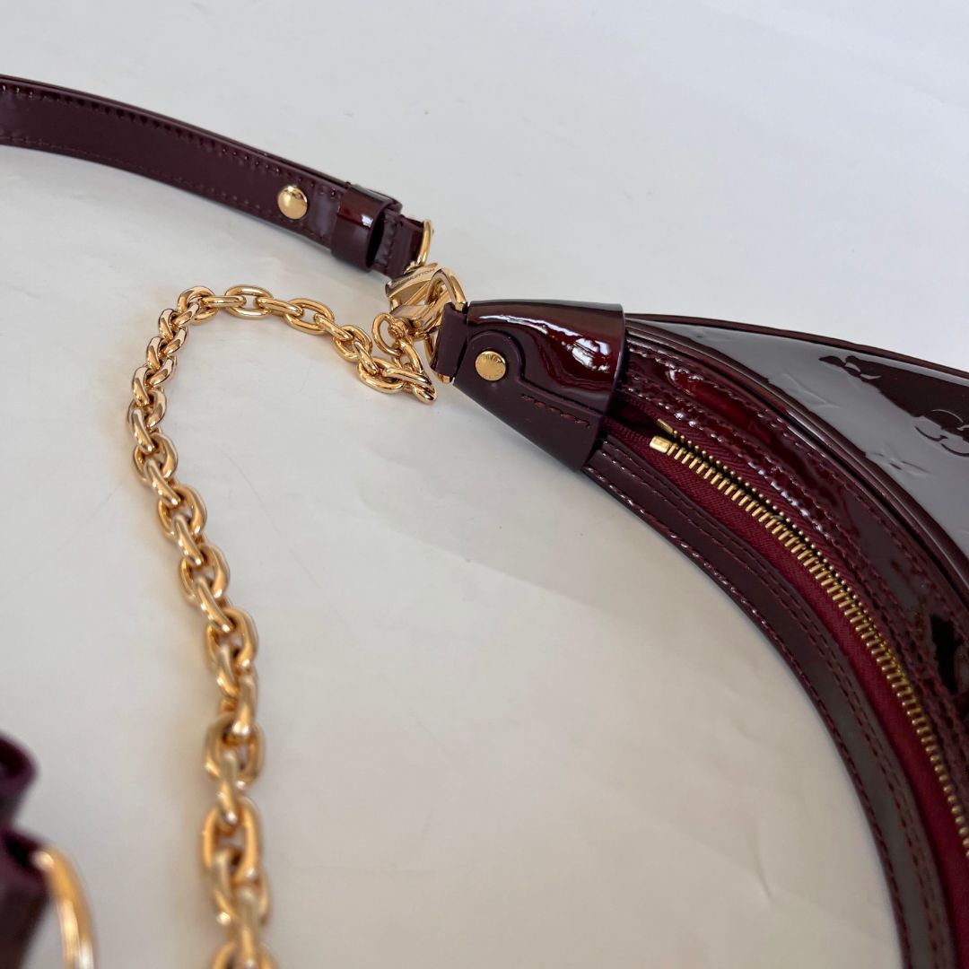 Louis Vuitton Burgundy Vernis Monogram Loop Shoulder Bag