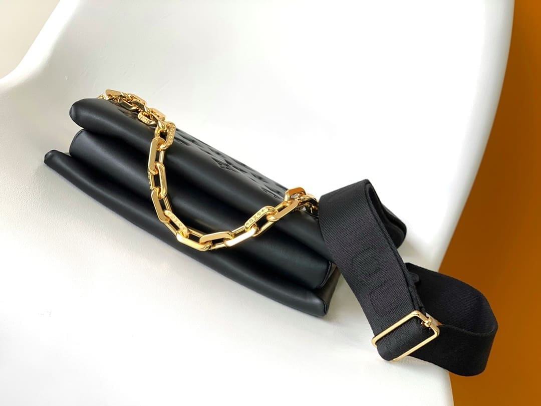 Louis Vuitton Monogram Black Coussin PM Bag M21260