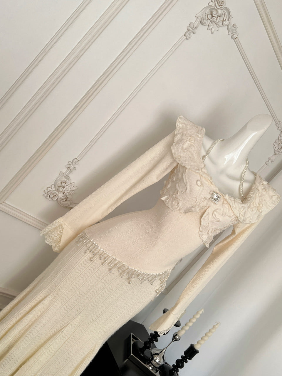 Sexy Sheath Long Sleeves Knitted Dress Holiday Party Outfits For Women DP0099