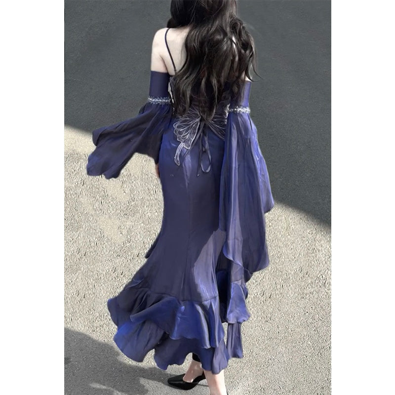 Vintage High Low Spaghetti Straps Grape 16th Birthday Dress Lolita Dress Birthday Outfits W1219