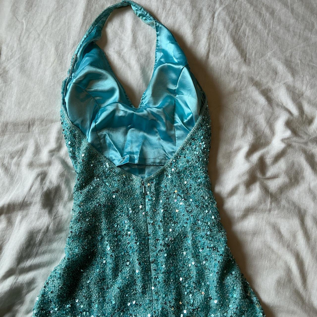 Blue fashion elegant suspenders exquisite beaded long sequined prom dress evening dress party dress gh3578