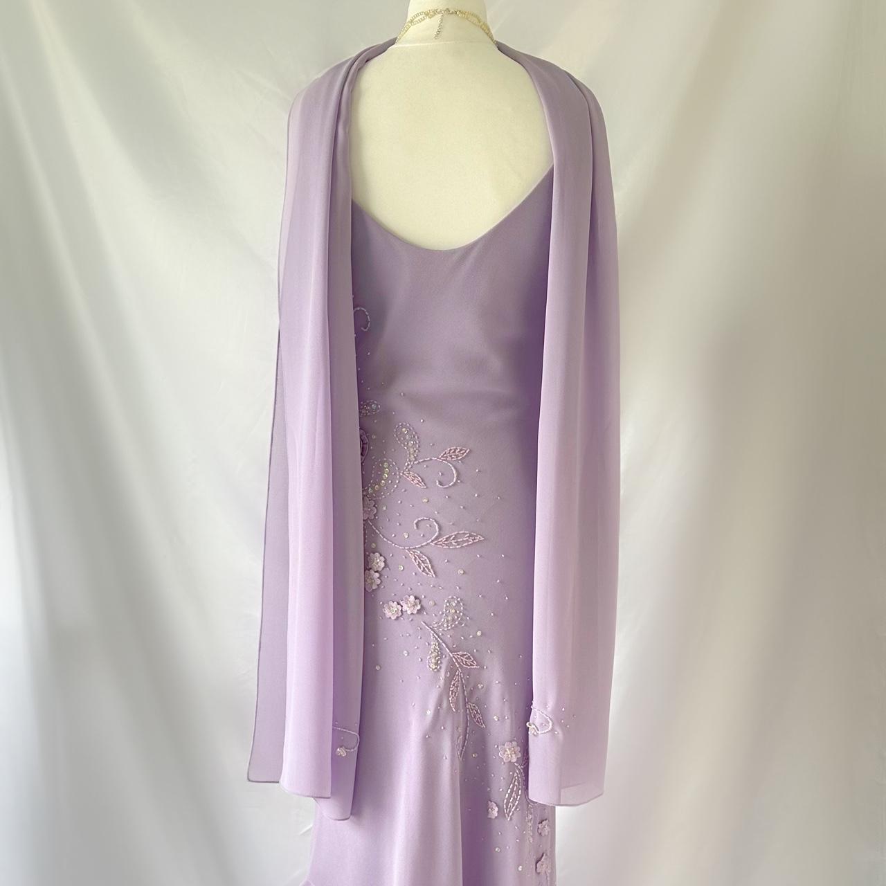 Purple Gorgeous Vintage Fashion Elegant Exquisite Floral Beading Spaghetti Strap Long Chiffon Ball Gown Evening Dress Birthday Party Dress Prom Dress gh3641