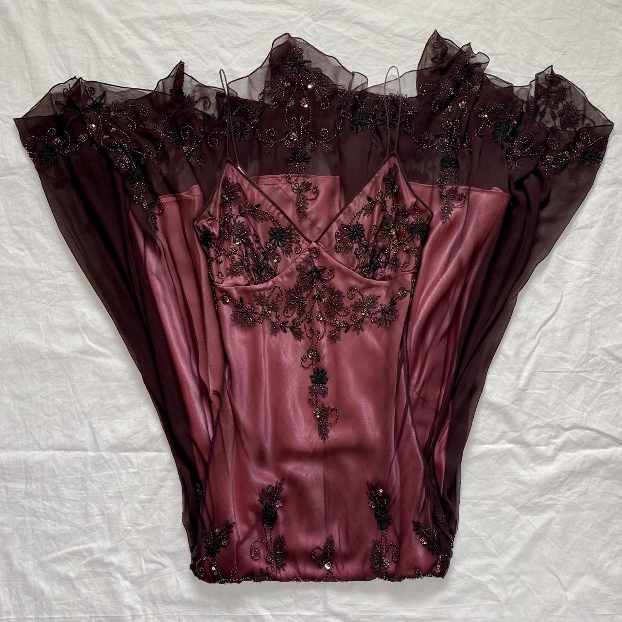 Dark Red ClassyPretty Charming Elegant Exquisite Beaded Long Chiffon Ball Gown Evening Gown Party Dress gh3552