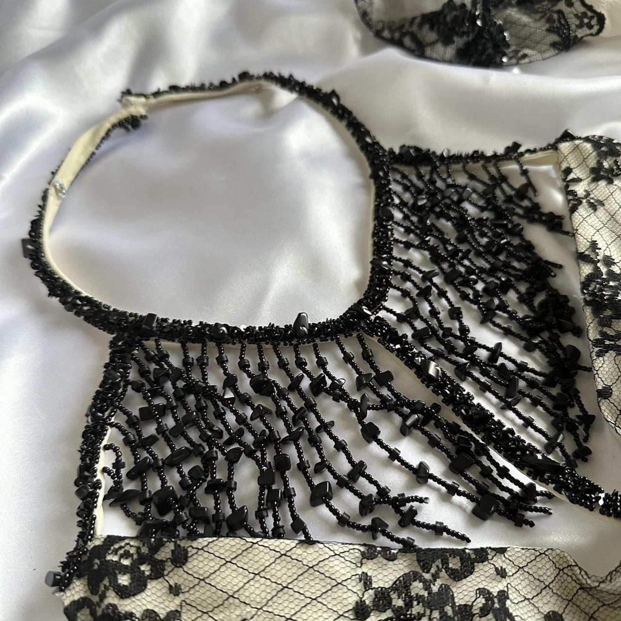 Cream black vintage fashion gorgeous exquisite beading lace shiny elegant long ball gown evening dress birthday party dress prom dress gh3648