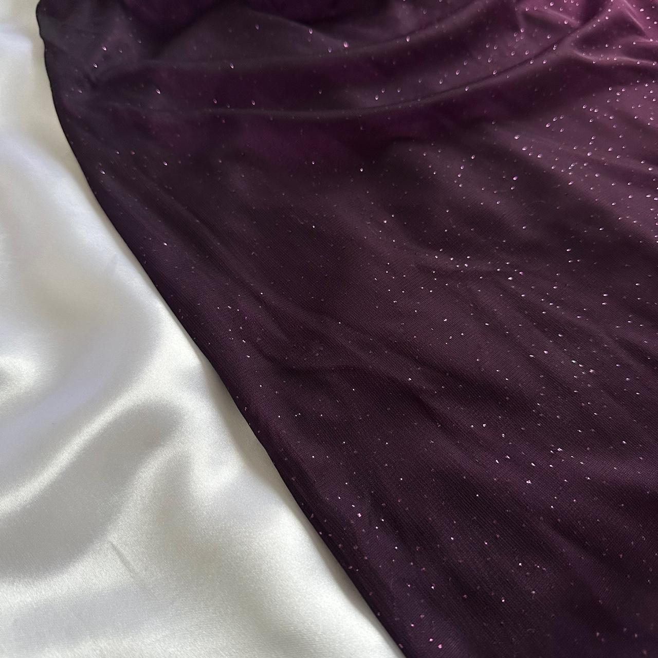 Purple shiny fashion gradient suspenders long elegant chiffon ruffles ball gown evening dress party dress prom dress gh3392