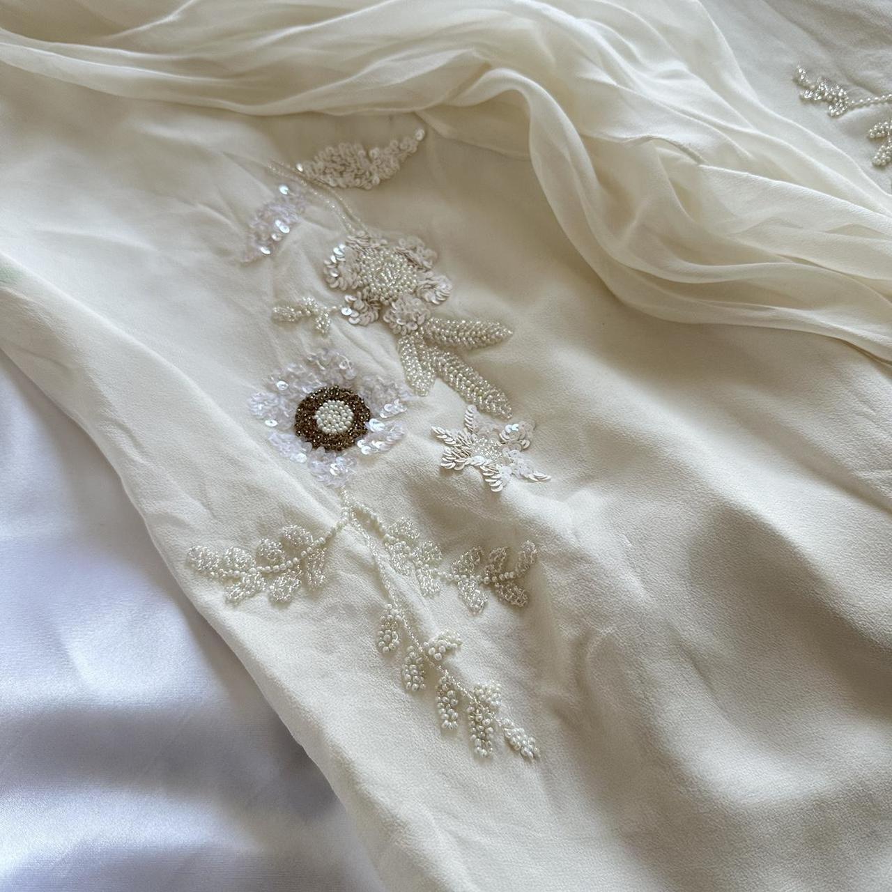 Ivory gorgeous light delicate beaded spaghetti straps long chiffon ball gown evening dress party dress gh3336