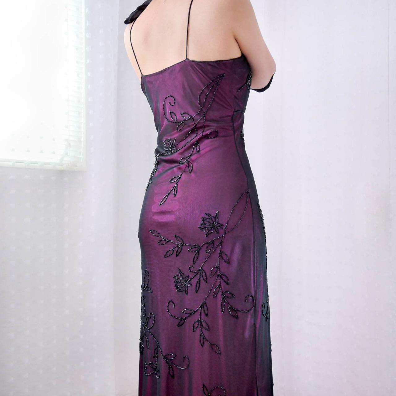 Purple Delicate Beading Long Tulle Ball Gown Evening Dress Party Dress Prom Dress gh4484