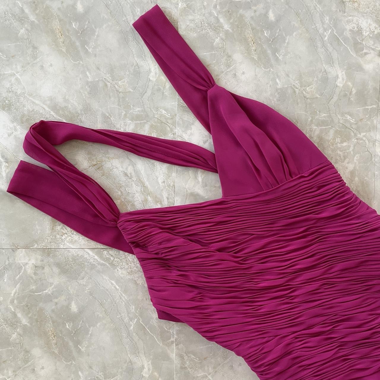 Purple Magenta Fashion Elegant Pleated Corset Midi Short Mini Asymmetric Chiffon Ruffle Homecoming Dress Prom Dress Evening Dress Party Dress Dance Dress gh3812