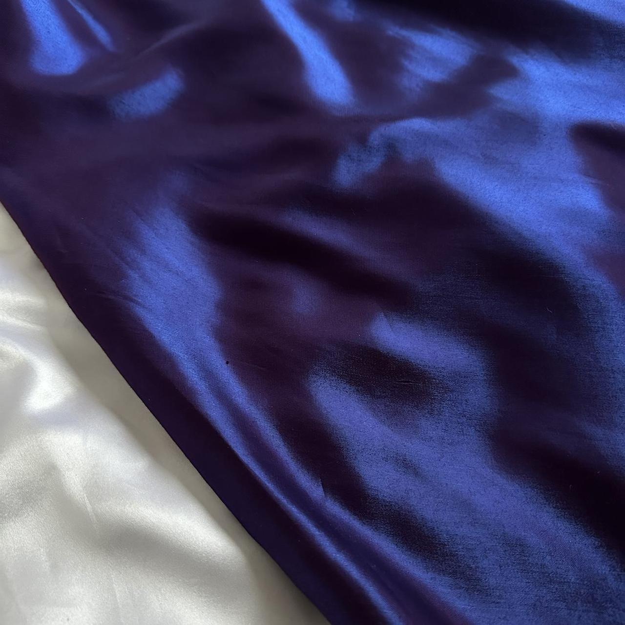 ridescent deep purple and blue glossy sparkly stunning stunning unique stylish beautiful elegant delicate floral long satin ball gown evening dress birthday party dress prom dress gh3917