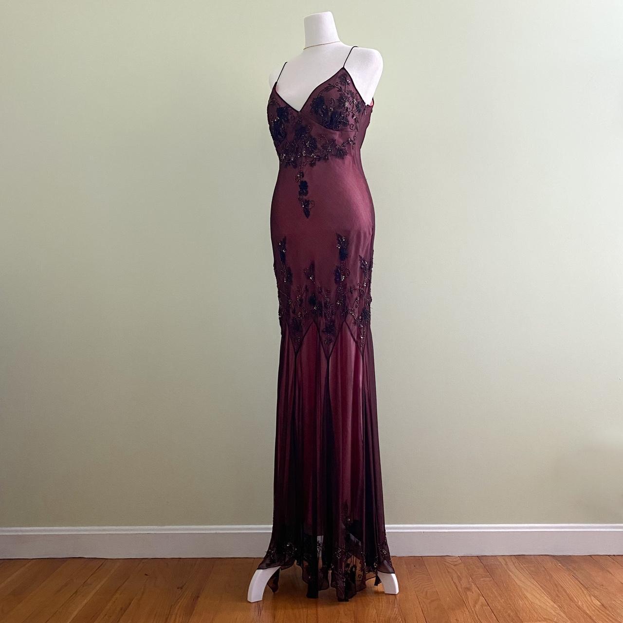 Dark Red ClassyPretty Charming Elegant Exquisite Beaded Long Chiffon Ball Gown Evening Gown Party Dress gh3552