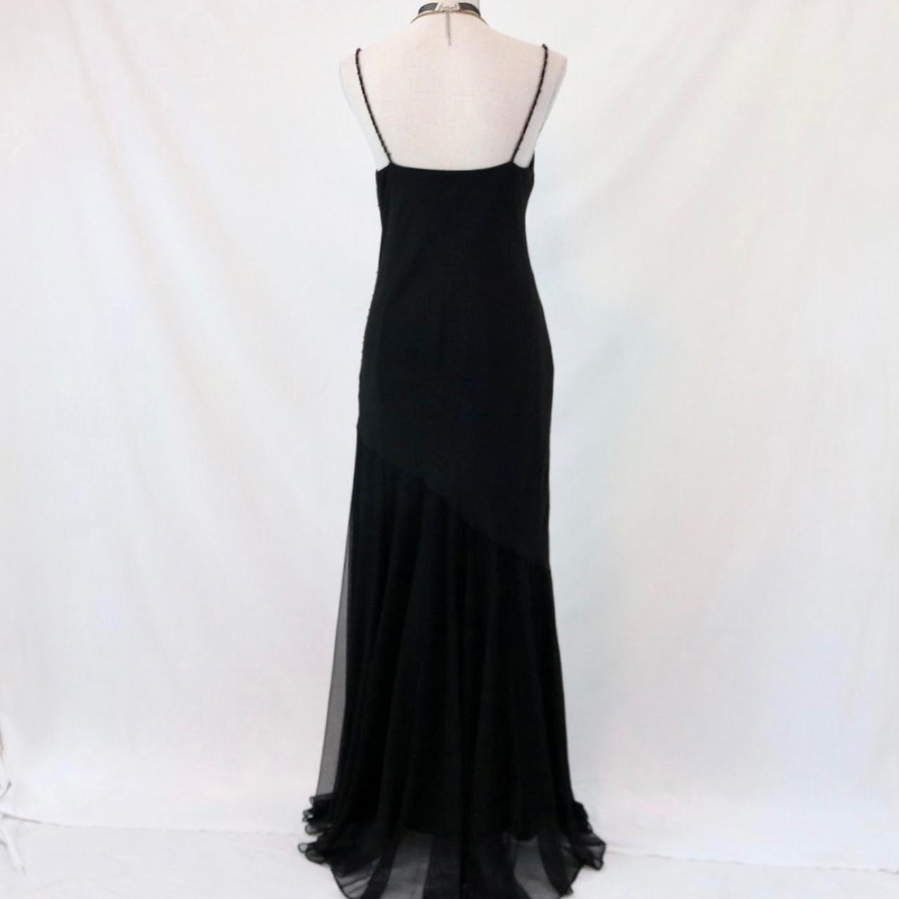 Black delicate floral beaded long tulle elegant ball gown evening dress formal birthday party dress dance dress gh3151