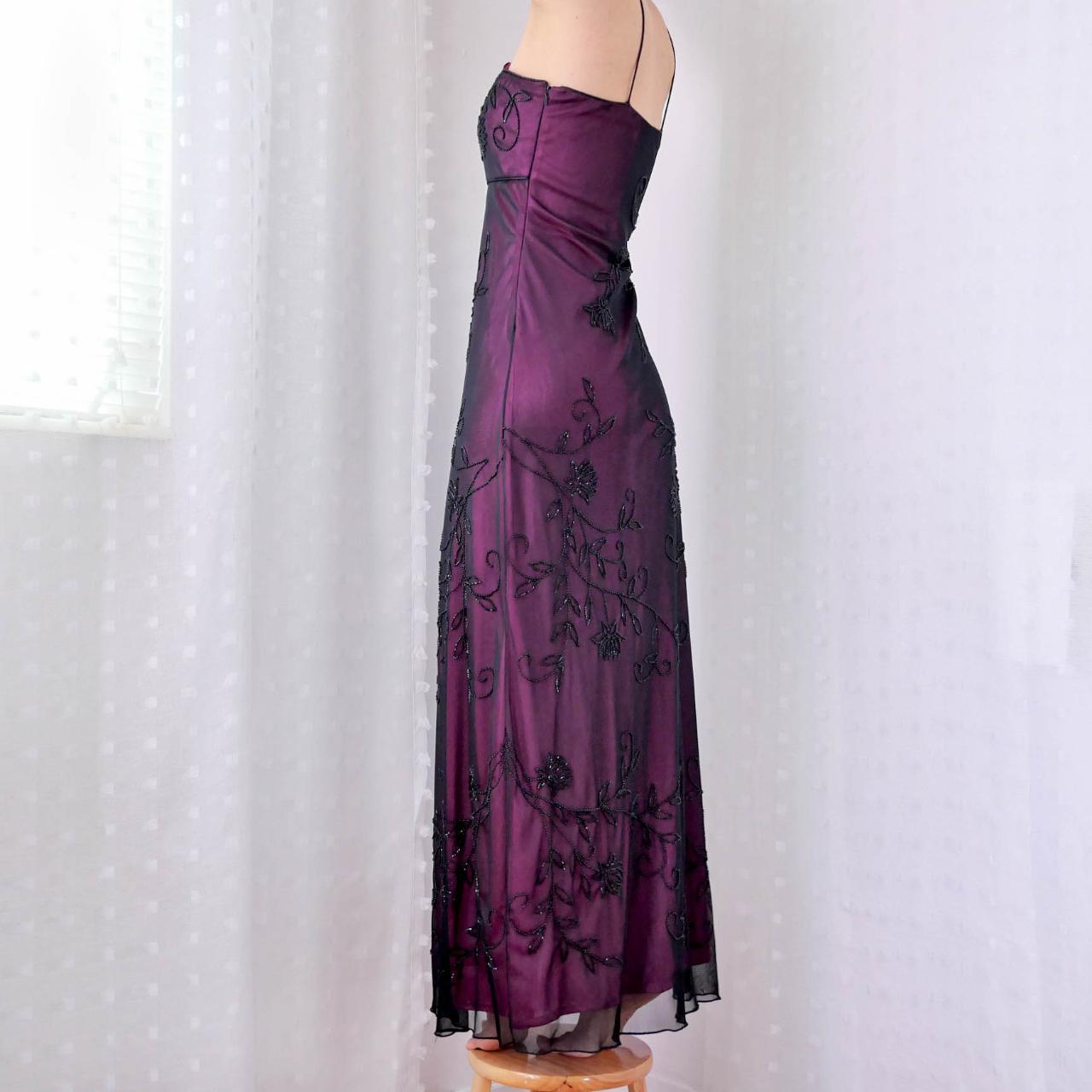 Purple Delicate Beading Long Tulle Ball Gown Evening Dress Party Dress Prom Dress gh4484