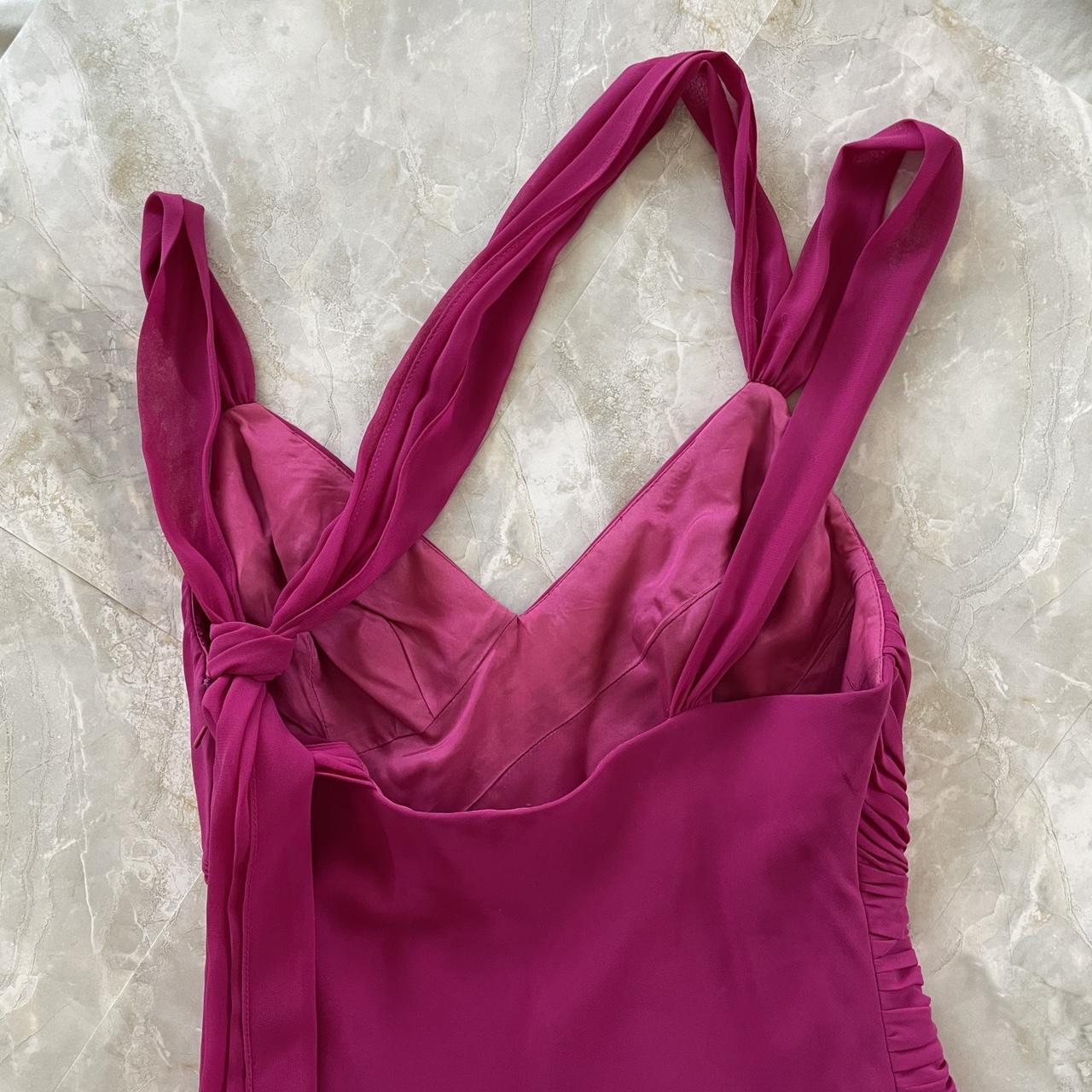 Purple Magenta Fashion Elegant Pleated Corset Midi Short Mini Asymmetric Chiffon Ruffle Homecoming Dress Prom Dress Evening Dress Party Dress Dance Dress gh3812