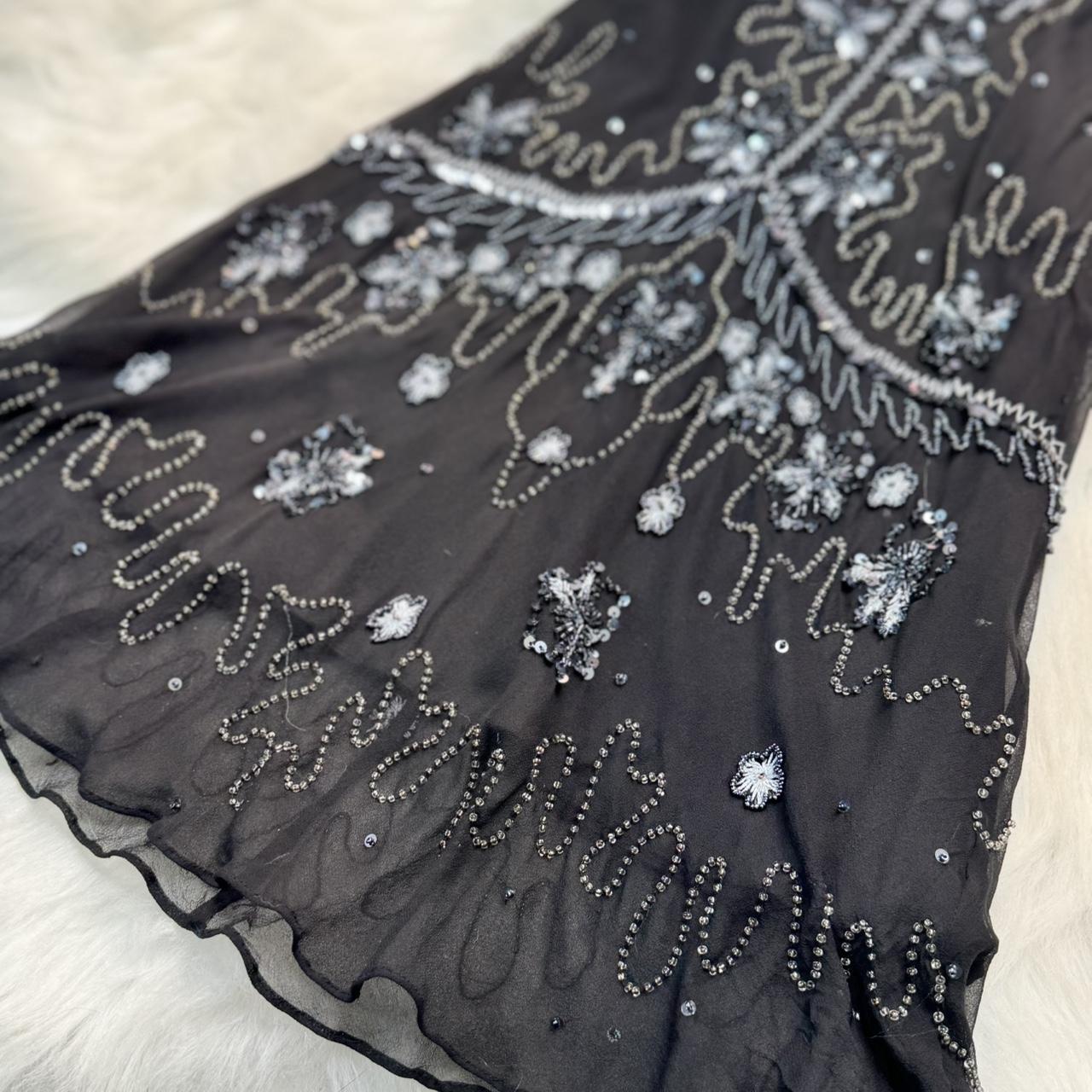 Black gorgeous exquisite beaded short chiffon homecoming dress birthday party dress gh5010