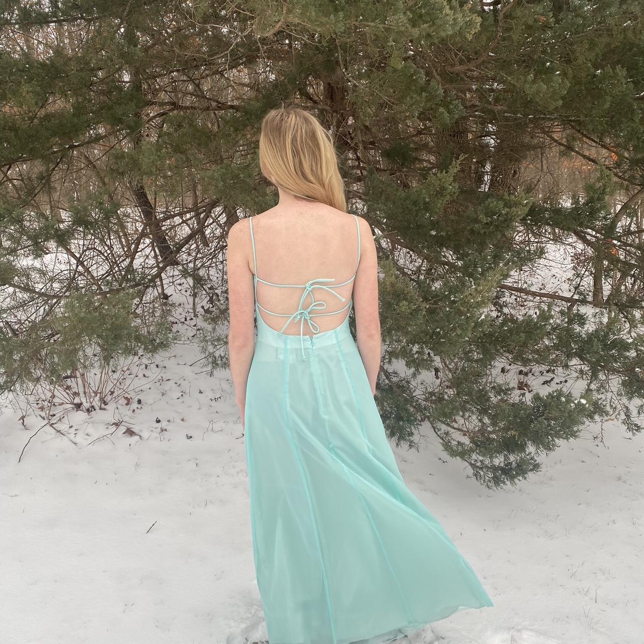 Green Gorgeous Sparkly Elegant Delicate Beaded Spaghetti Strap Long Tulle Chiffon Ball Gown Evening Gown Party Dress Prom Gown gh3738