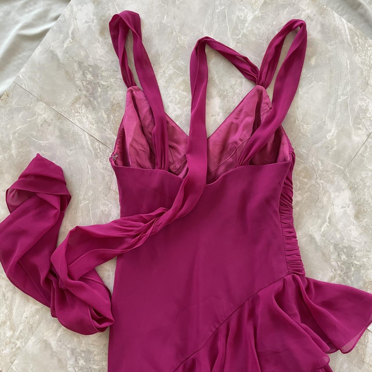 Purple Magenta Fashion Elegant Pleated Corset Midi Short Mini Asymmetric Chiffon Ruffle Homecoming Dress Prom Dress Evening Dress Party Dress Dance Dress gh3812