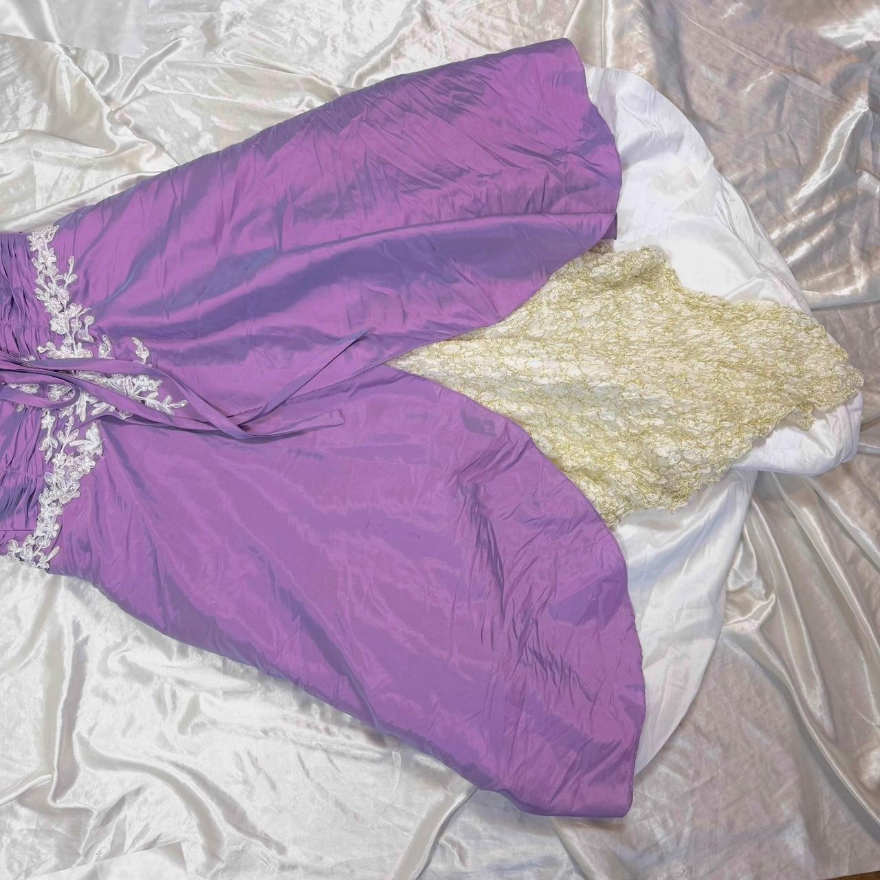 Purple Vintage Fashion Elegant Exquisite Floral Beading Long Satin Ball Gown Evening Dress Party Dress Prom Dress Fairy Dress Gothic Dress gh4181