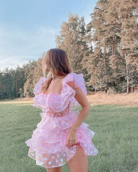 Cute Princess Pink 18th Birthday Dresses Birthday Outfits P1406