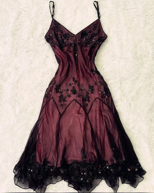 Red Pink Gorgeous Elegant Exquisite Beading A-Line Spaghetti Strap Long/short Tulle Ball Gown Birthday Party Dress Evening Dress Prom Dress gh3838