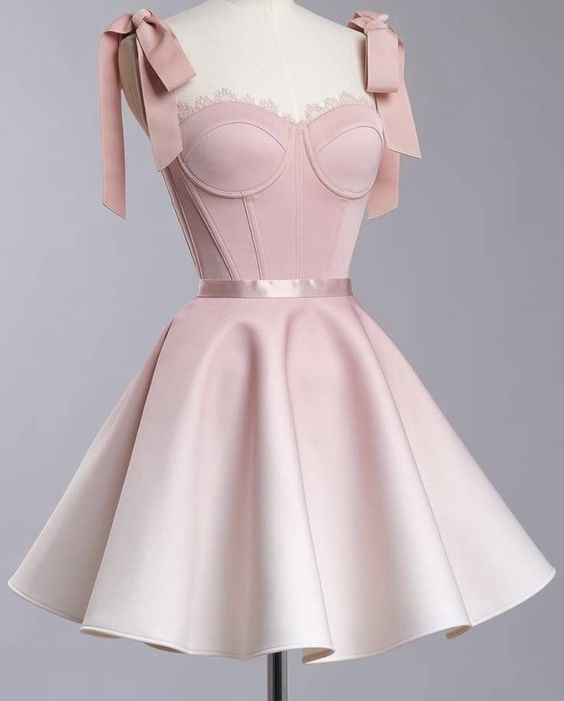 chic ball gown pink homecoming dress 16th birthday outfits P2099