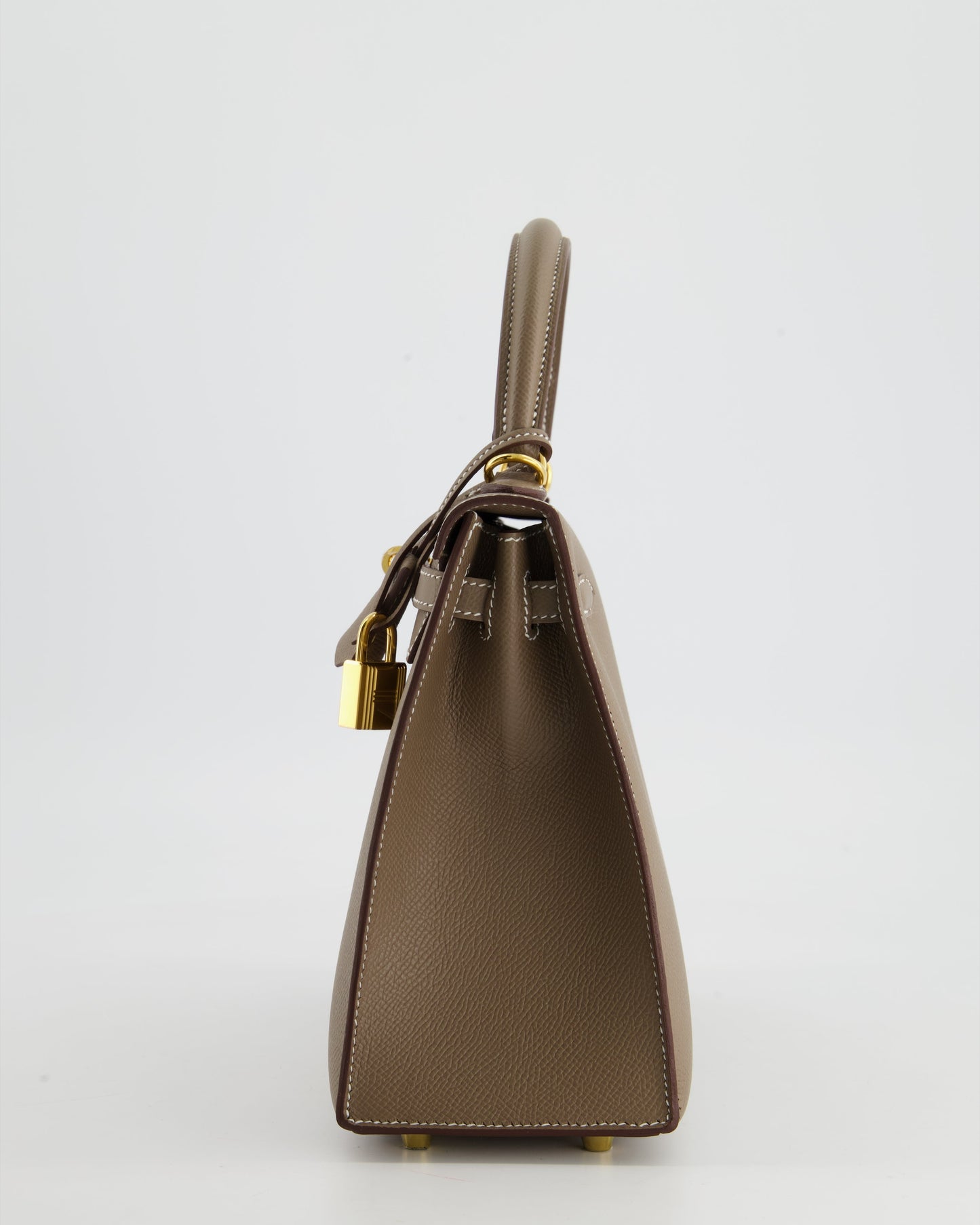 *HOLY GRAIL* Hermès Kelly 25cm Sellier in Etoupe Epsom Leather and Gold Hardware