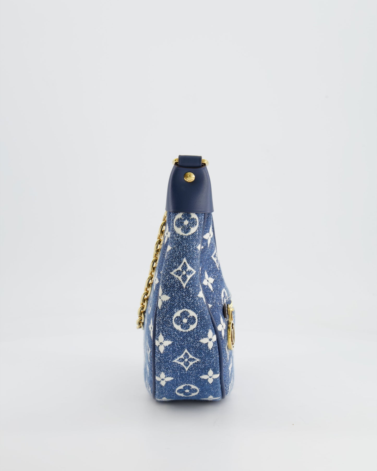 Louis Vuitton Navy Denim Monogram Loop Baguette Bag