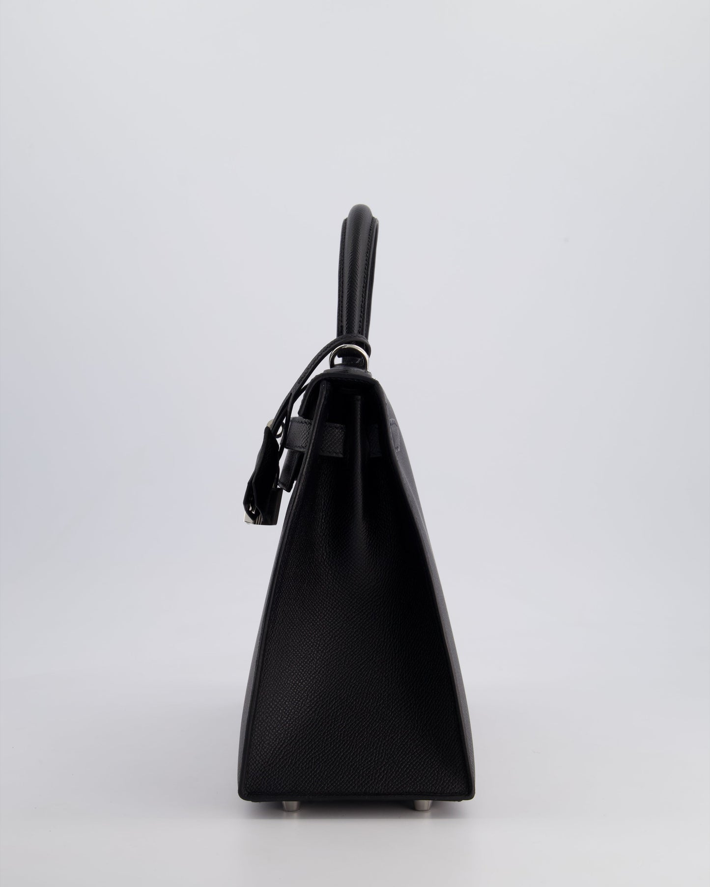 *HOT* Hermès Kelly Sellier 28cm Bag in Noir Epsom Leather with Palladium Hardware