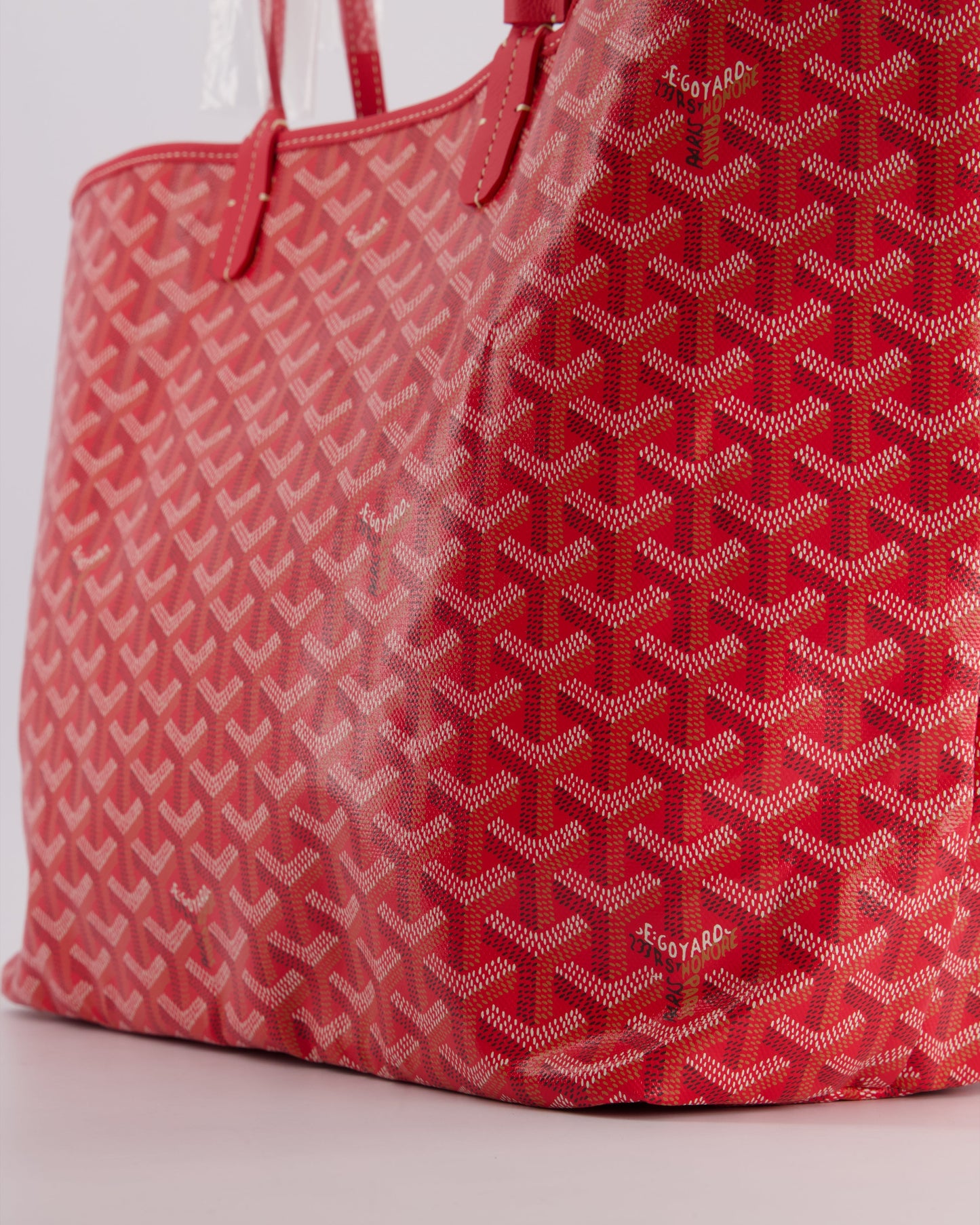 Goyard Fuchsia PM Saint Louis Reversible Bag in Goyardine Canvas with Floral Interior