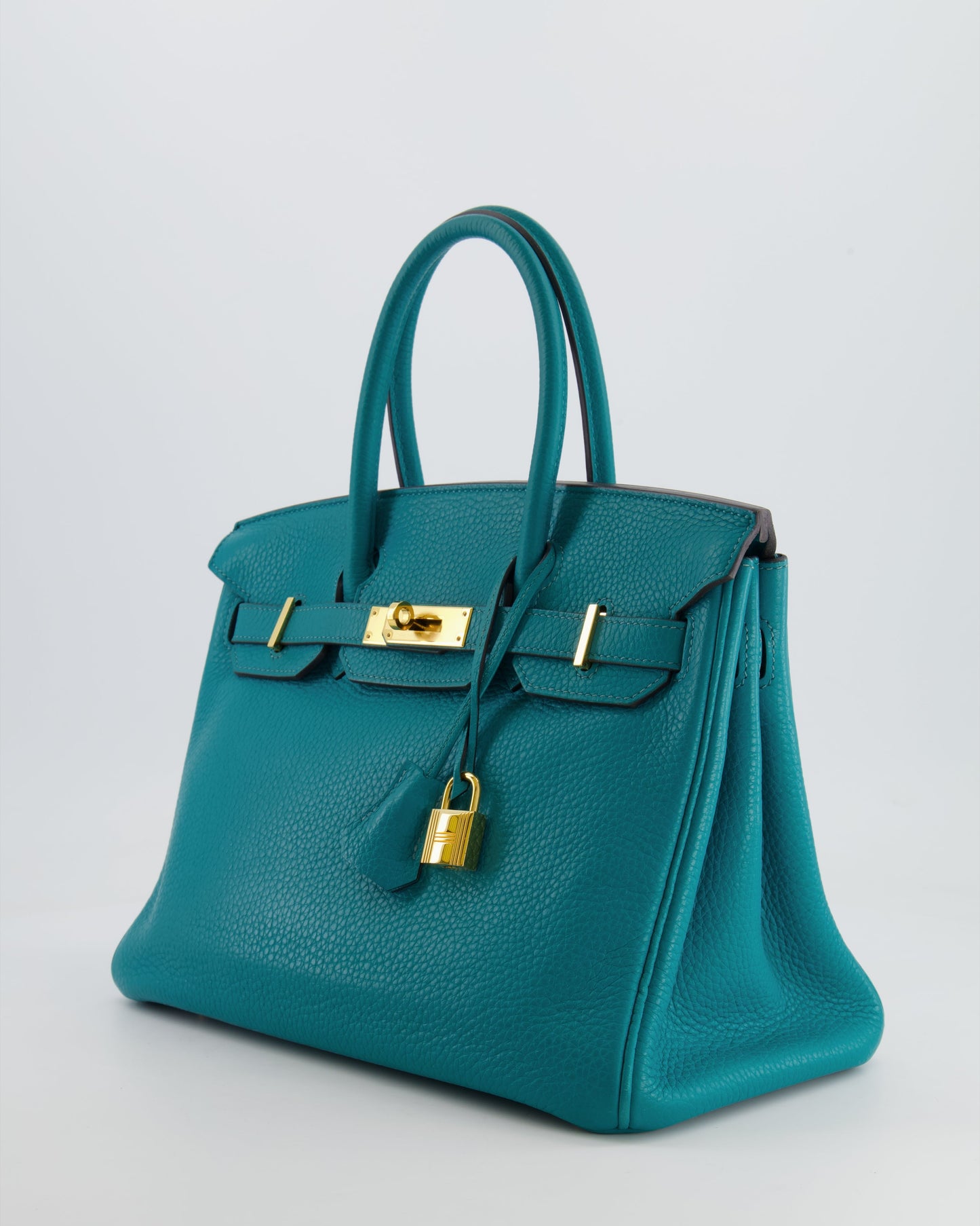 *FIRE PRICE* Hermès Birkin 30cm Retourne in Bleu Paon Togo Leather with Gold Hardware