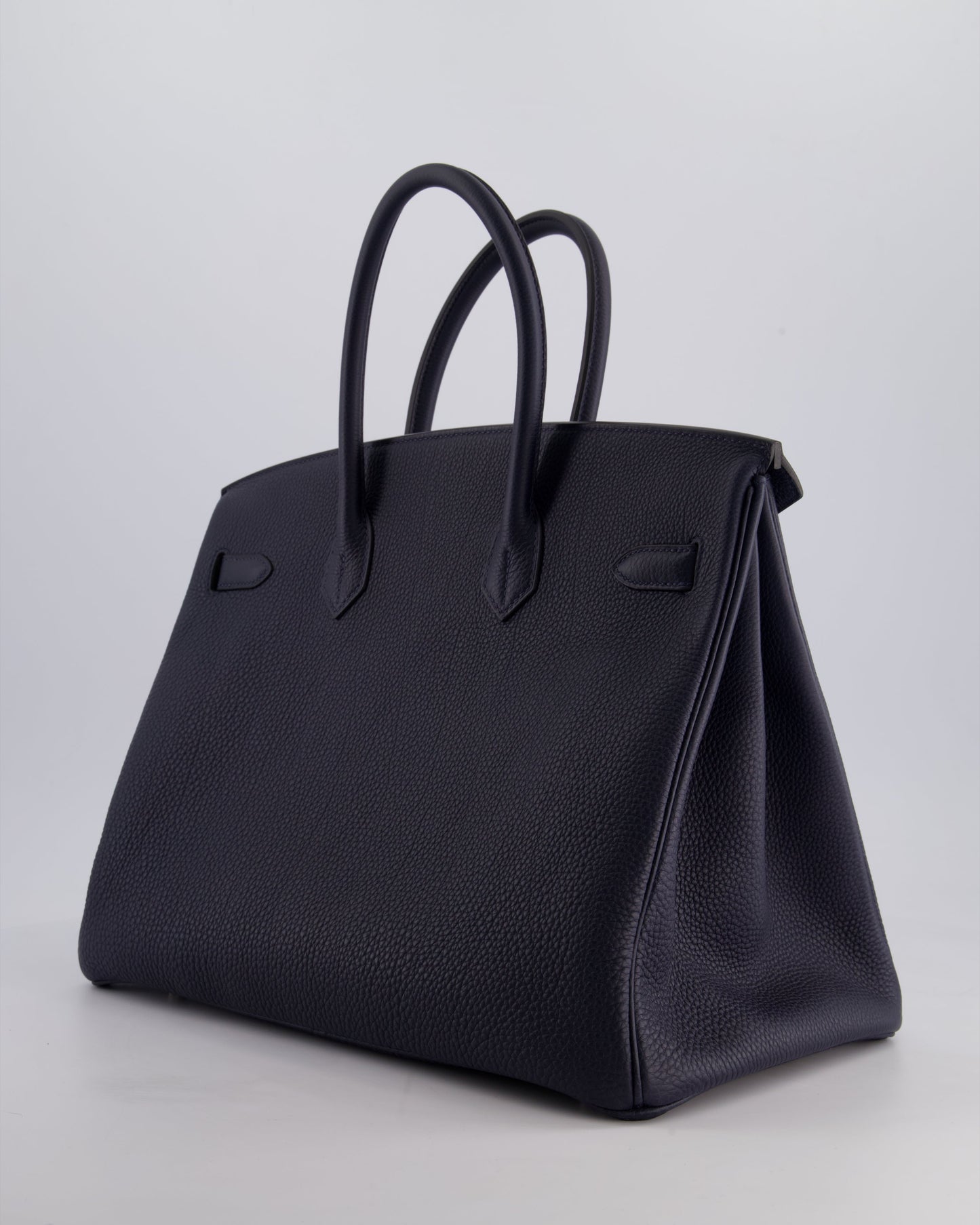 *HOT* Hermès Birkin 35cm Bag in Bleu Nuit Retourne Togo Leather with Palladium Hardware